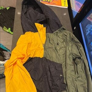 Boys polo rain Two-Tone Hooded Jacket